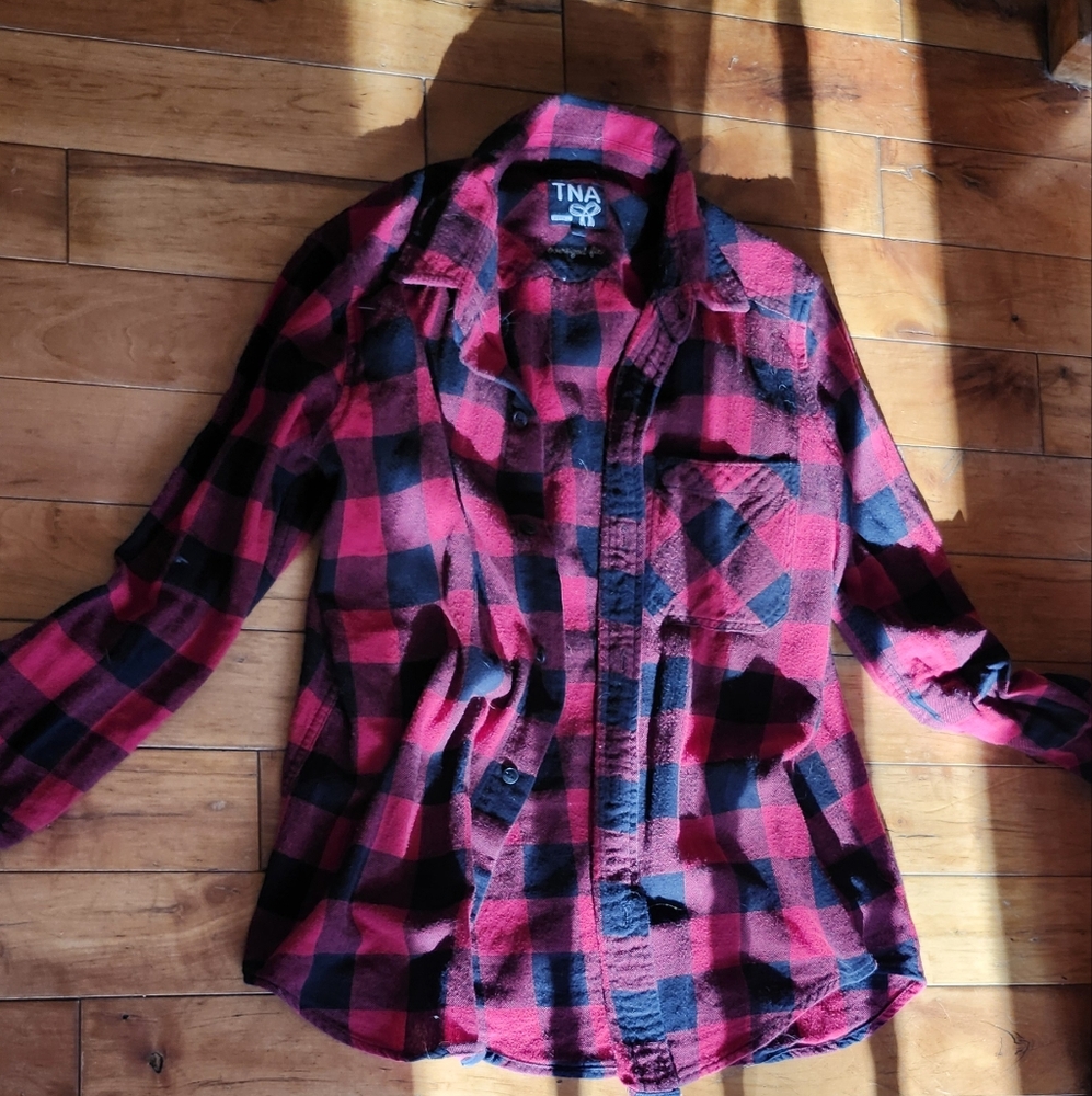 TNA plaid shirt